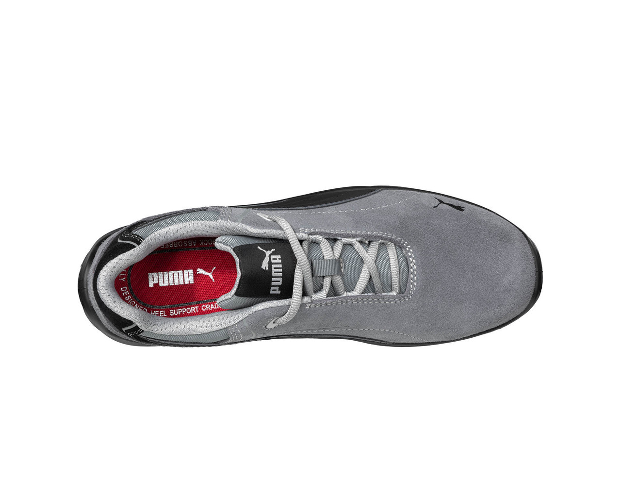 Puma Touring Grey Low #643465 Men's Comp Toe Moto Sport Work Shoe